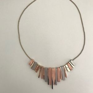 LOFT Multi metal bar necklace